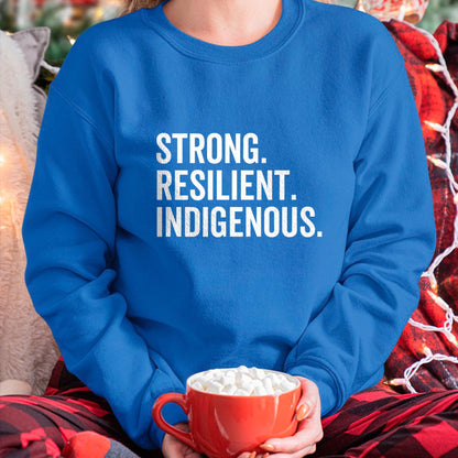 Native American T-Shirts, Vintage Native American Unisex T-Shirt/Hoodie/Sweatshirt HLT00 - Strong - Strong Resilient Indigenous Peoples_ Native Americans_ Day