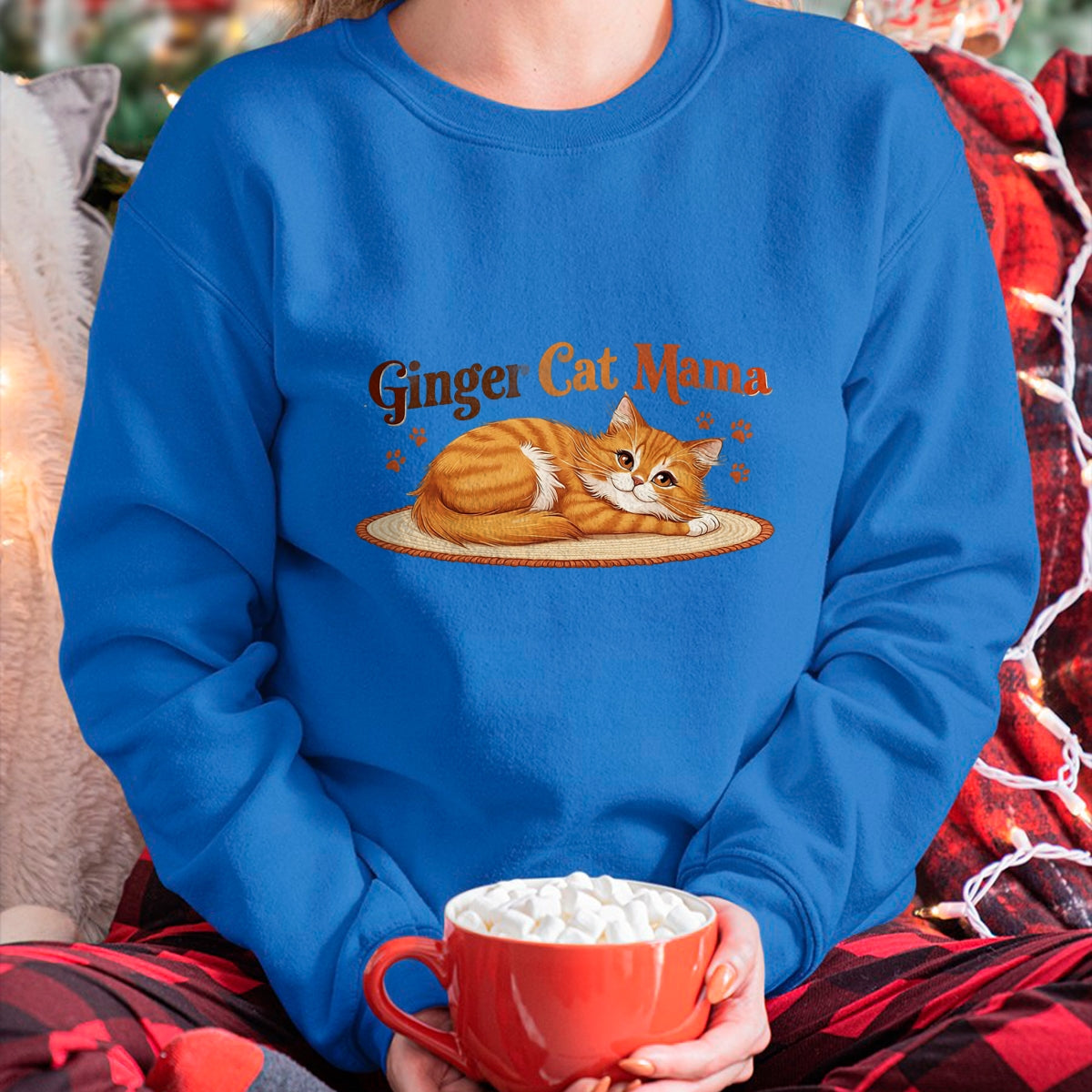Cat Love Shirt, Funny Cat Lover Gift UnisexT-Shirt/Hoodie/Sweatshirt HLT00 - Ginger Cat Mama Ginger Mom lover Funny Gifts Cat Dad Cat Mom T-Shirt (1)