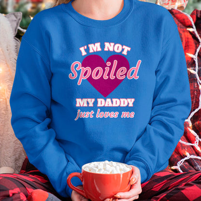 Best Wife Shirt, Wife and Husband Unisex T-Shirt/Hoodie/Sweatshirt HLT00 - Girls I'm Not Spoiled My Daddy Just Loves Me Funny Daughter T-Shirt