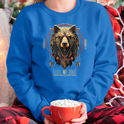 Native American T-Shirts, Vintage Native American Unisex T-Shirt/Hoodie/Sweatshirt HLT00 - Bear Native American Mountain Forest Wildlife Bears Lover