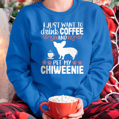 Dog Love Shirt, Dog Lover Gift T-Shirt/Hoodie/Sweatshirt HLT00 - Coffee Funny Cute Dog Owner Lover Chiweenie Dog Mom T-Shirt Vintage Retro T-Shirt (Copy)