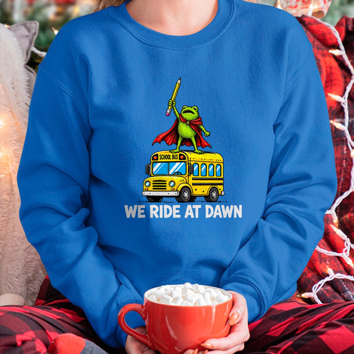 Best Student Shirt, Funny Back To School UnisexT-Shirt/Hoodie/Sweatshirt HLT00 - We Ride At Dawn Funny Back to School Buss Frog Teacher Kids T-Shirt