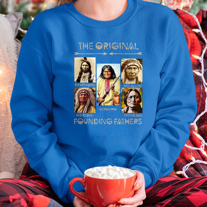Native American T-Shirts, Vintage Native American Unisex T-Shirt/Hoodie/Sweatshirt HLT00 - The Original Founding Fathers Native American (1)