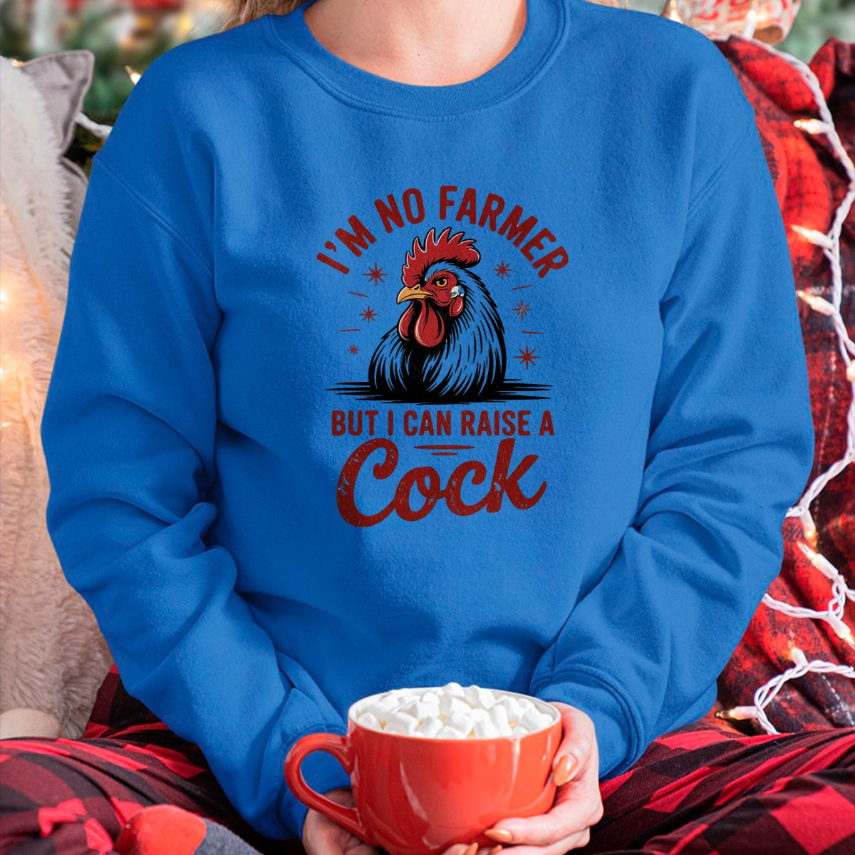 Best Farmer Life Shirt, Funny Farmer UnisexT-Shirt/Hoodie/Sweatshirt HLT00 - Funny I'm no Farmer but i can Raise a Cock, Farm Animal tee T-Shirt