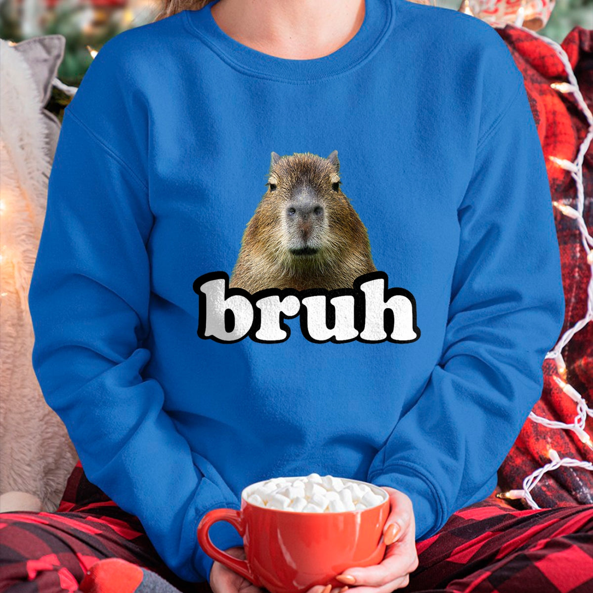Cute Capybara Shirt, Funny Capybara Unisex T-Shirt/Hoodie/Sweatshirt HLT00 - Mens Womens Kids Meme Lover Bruh Capybara T-Shirt
