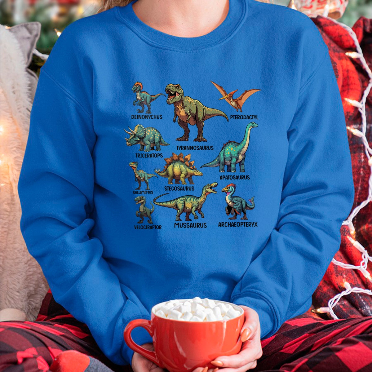 Best Dinosaur Lover Shirt, Funny Dinosaur UnisexT-Shirt/Hoodie/Sweatshirt HLT00 - Womens Vintage Dinosaur Trainer Halloween Costume Retro Sunset Dino V-Neck T-Shirt