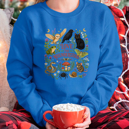 Cat Love Shirt, Funny Cat Lover Gift UnisexT-Shirt/Hoodie/Sweatshirt HLT00 - Love The Misunderstood Bat Raven Cat Snake Spider Moth Frog T-Shirt (3)