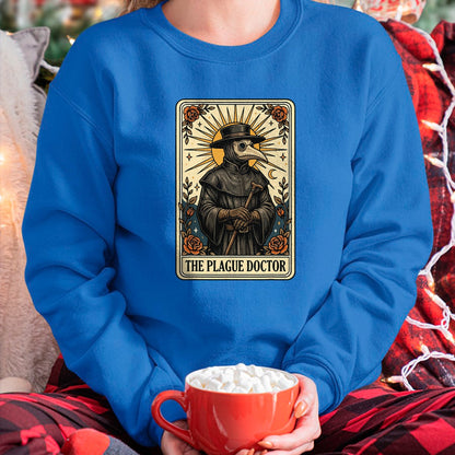 Best Doctor Shirt, Funny Doctor UnisexT-Shirt/Hoodie/Sweatshirt HLT00 - Plague Doctor Tarot Card Gothic T-Shirt