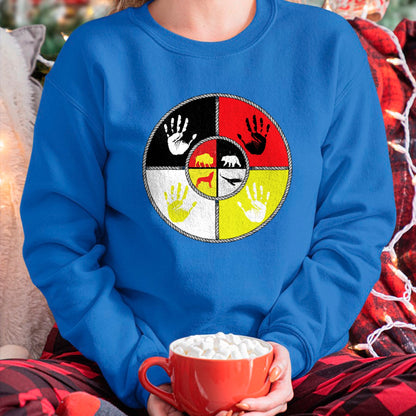 Native American T-Shirts, Vintage Native American Unisex T-Shirt/Hoodie/Sweatshirt HLT00 - Native Americans - Medicine Wheel - MMIW