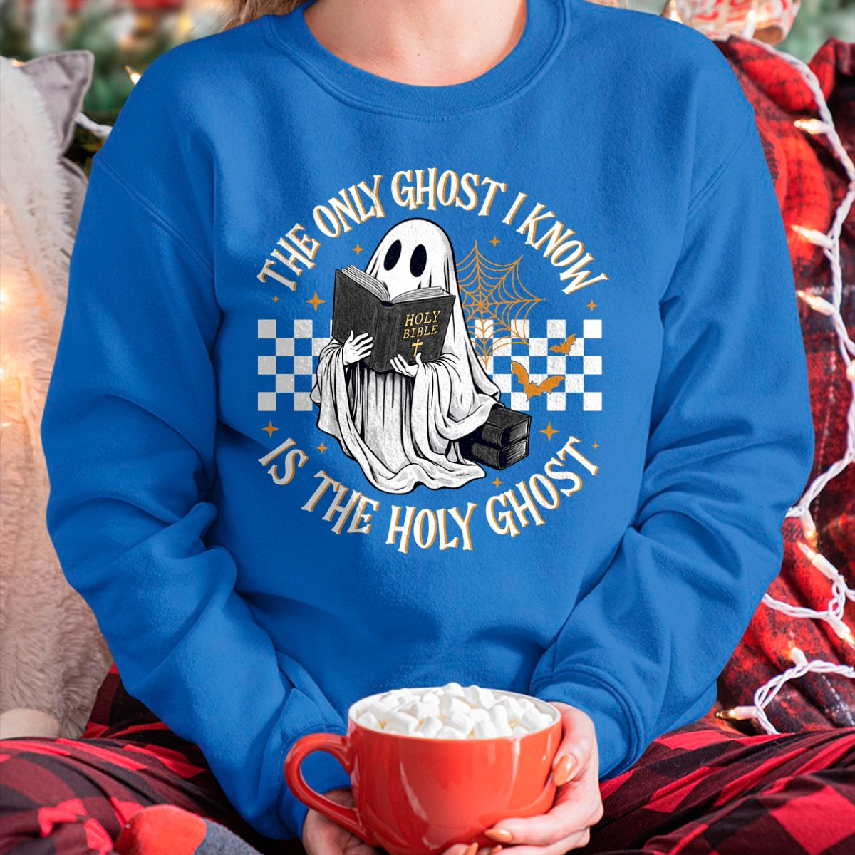 Hallowen Shirts for Family, Funny hallowen shirts, Hallowen Unisex T-Shirt/Hoodie/Sweatshirt HLT00 - The Only Ghost I Know Is The Holy Ghost Boo Bible Halloween Long Sleeve T-Shirt