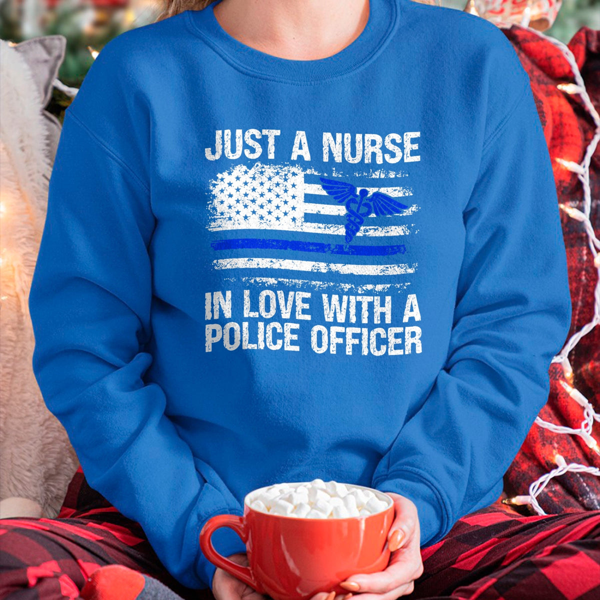 Funny Nurse Shirt, Nurse Unisex T-Shirt/Hoodie/Sweatshirt HLT00 - Nurse In Love Police Officer Wife Nurse Police Wife Nurse T-Shirt