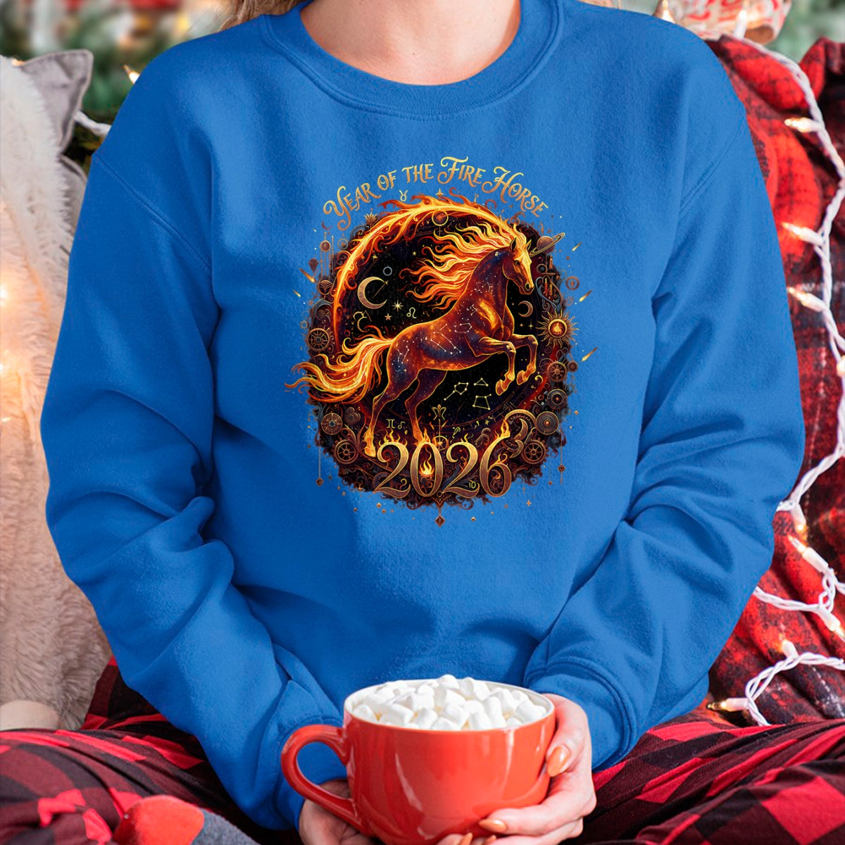 Best Horse Lover Shirt , Funny Horse UnisexT-Shirt/Hoodie/Sweatshirt HLT00 - Year of The Fire Horse 2026 Lunar Chinese New Year Zodiac T-Shirt