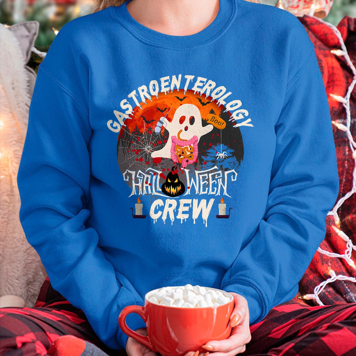Hallowen Shirts for Family, Funny hallowen shirts, Hallowen Unisex T-Shirt/Hoodie/Sweatshirt HLT00 - Spooky gastroenterology Boo Crew endoscopy tech Halloween T-Shirt