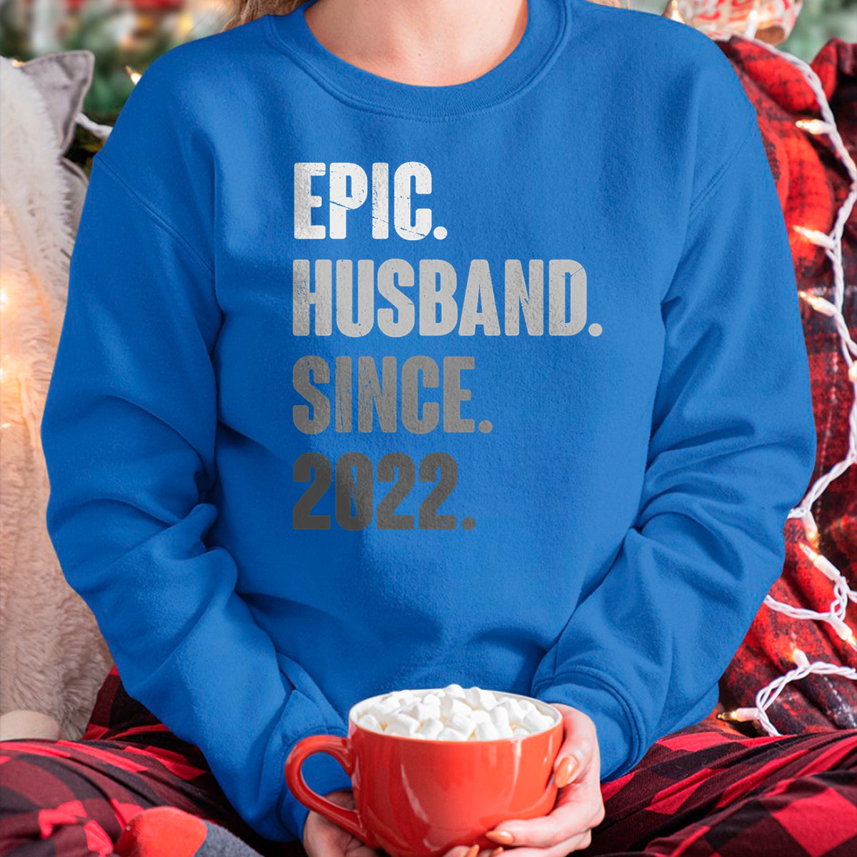 Best Wife Shirt, Wife and Husband Unisex T-Shirt/Hoodie/Sweatshirt HLT00 - 2nd Year Wedding Anniversary Best Epic Husband Since 2022 T-Shirt