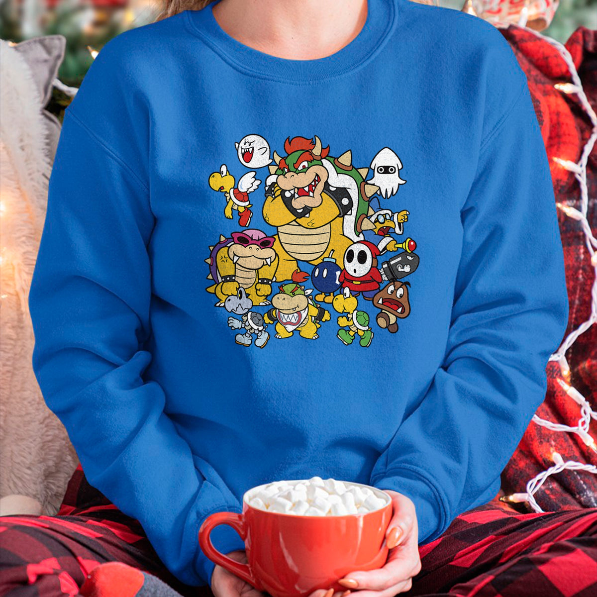 Best Wife Shirt, Wife and Husband Unisex T-Shirt/Hoodie/Sweatshirt HLT00 - Nintendo Super Mario Bowser Enemy Group Shot T-Shirt (1)
