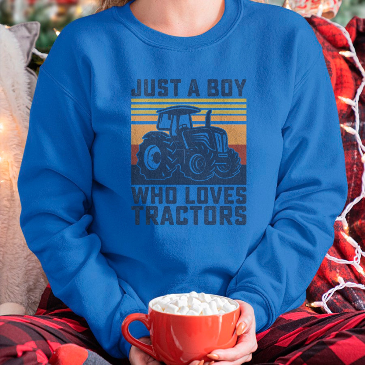 Best Farmer Life Shirt, Funny Farmer UnisexT-Shirt/Hoodie/Sweatshirt HLT00 - Kids Farm Just a Boy Who Loves Tractors, Farmers, Toddlers, Boys T-Shirt