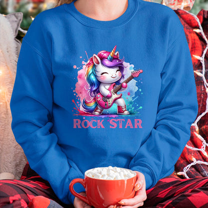 Guitar Lover Shirt, Funny Guitar UnisexT-Shirt/Hoodie/Sweatshirt HLT00 - Cute Unicorn Rock Star Guitar Rockin_ Music Singer T-Shirt