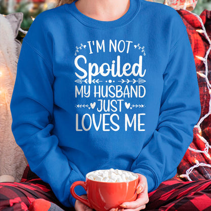 Best Wife Shirt, Wife and Husband Unisex T-Shirt/Hoodie/Sweatshirt HLT00 - Gift for wife T shirt, spoiled wife   Funny Spoiled Wife Art For Women Girls Husband Spoiled Wife T- (4)