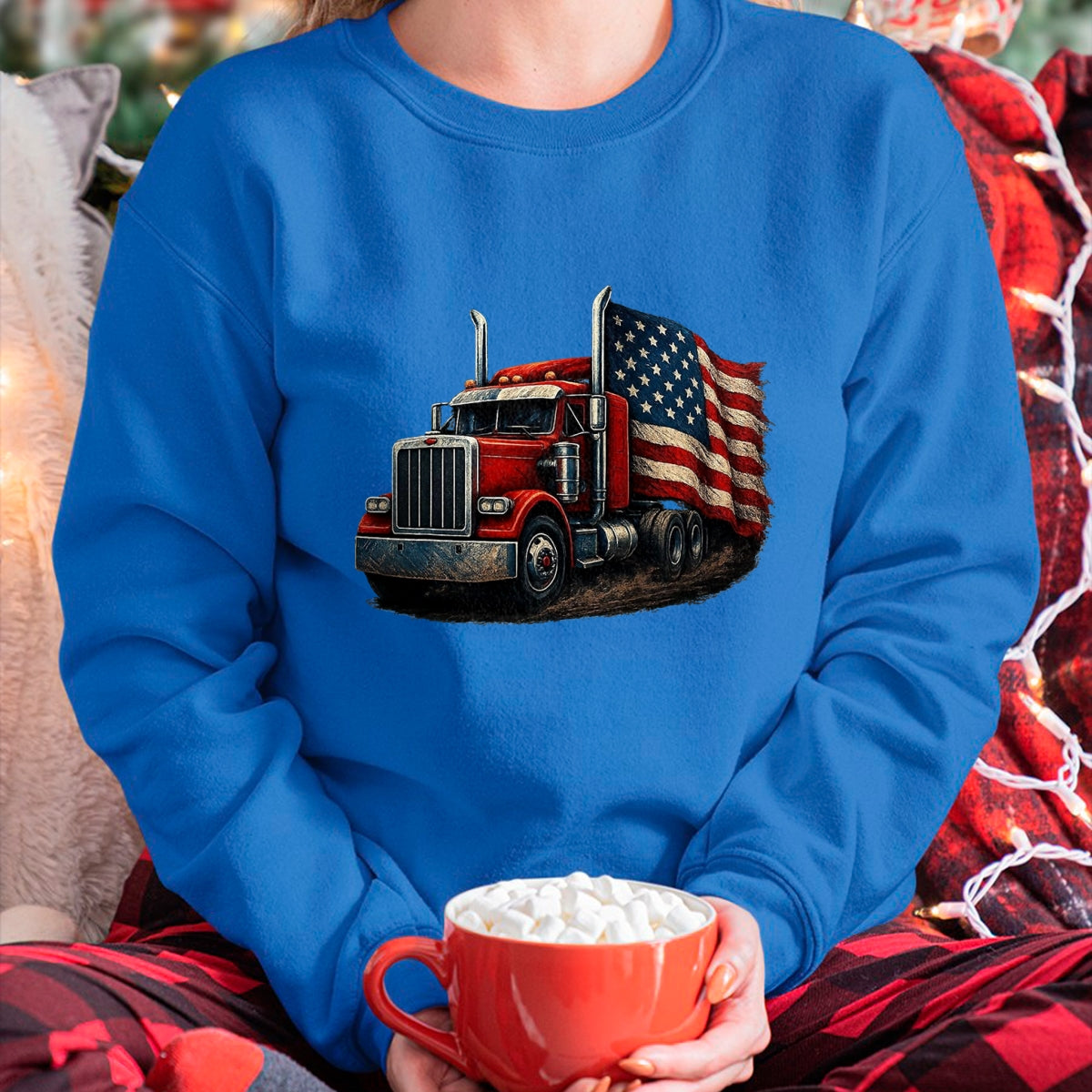 Best Truck Driver Life Shirt, Funny Trucker UnisexT-Shirt/Hoodie/Sweatshirt HLT00 - Us American Flag Semi Truck Driver Trucker T-Shirt, Men, Black, 3X-Large