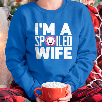 Best Wife Shirt, Wife and Husband Unisex T-Shirt/Hoodie/Sweatshirt HLT00 - Gift for wife T shirt, spoiled wife   I'm a Spoiled Wife T-Shirt