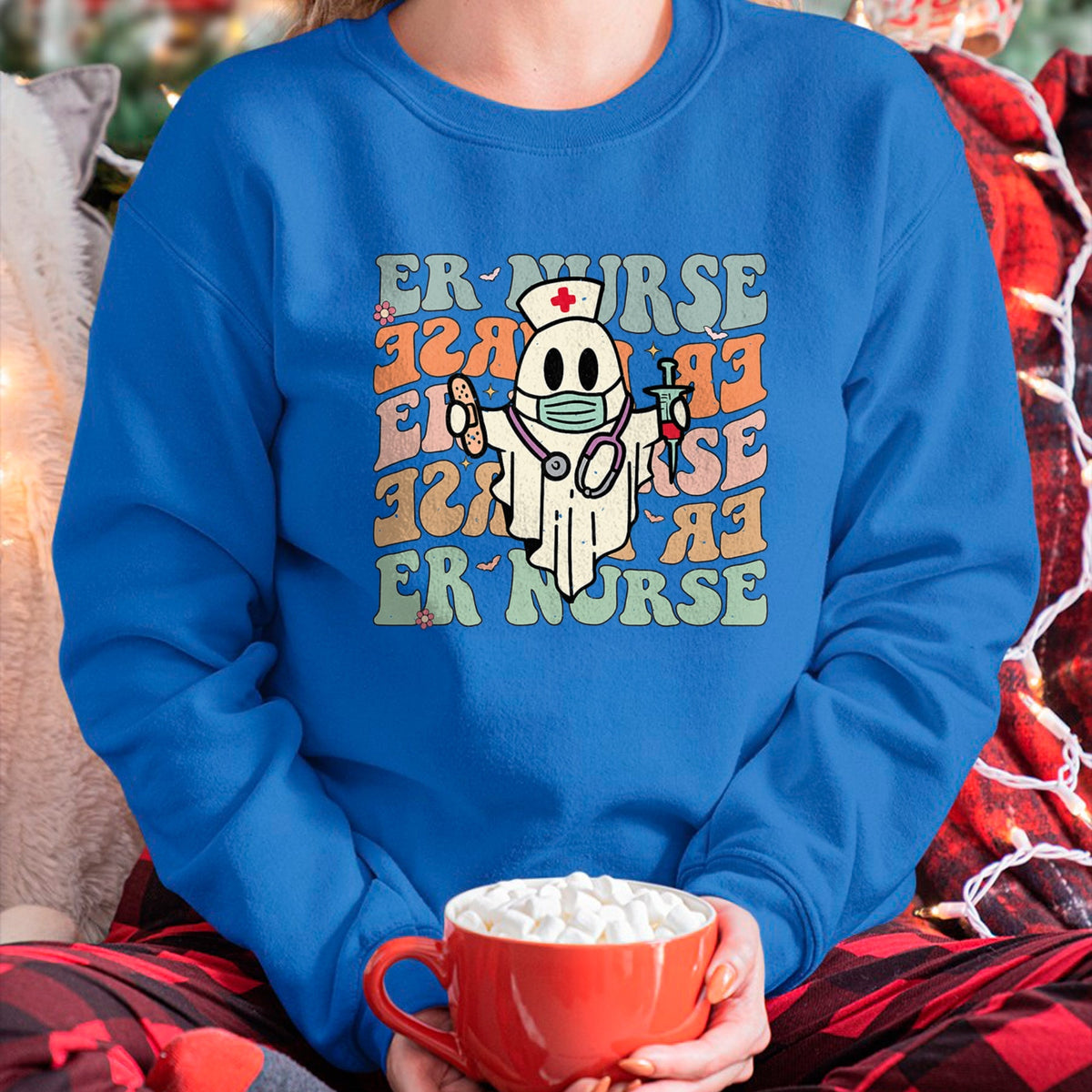 Funny Nurse Shirt, Nurse Unisex T-Shirt/Hoodie/Sweatshirt HLT00 - Groovy Emergency Room Nurse Funny Halloween Costume ER Nurse T-Shirt