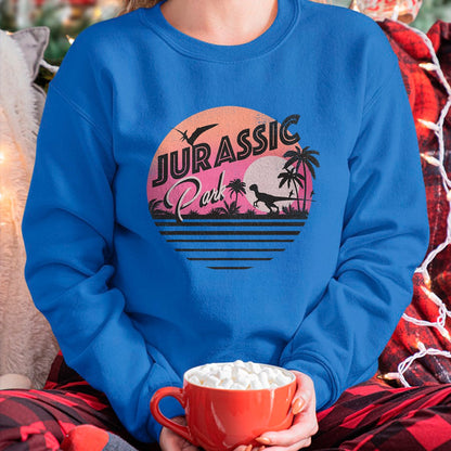 Best Dinosaur Lover Shirt, Funny Dinosaur UnisexT-Shirt/Hoodie/Sweatshirt HLT00 - Jurassic Park Retro 90_s Dinosaur Scene T-Shirt