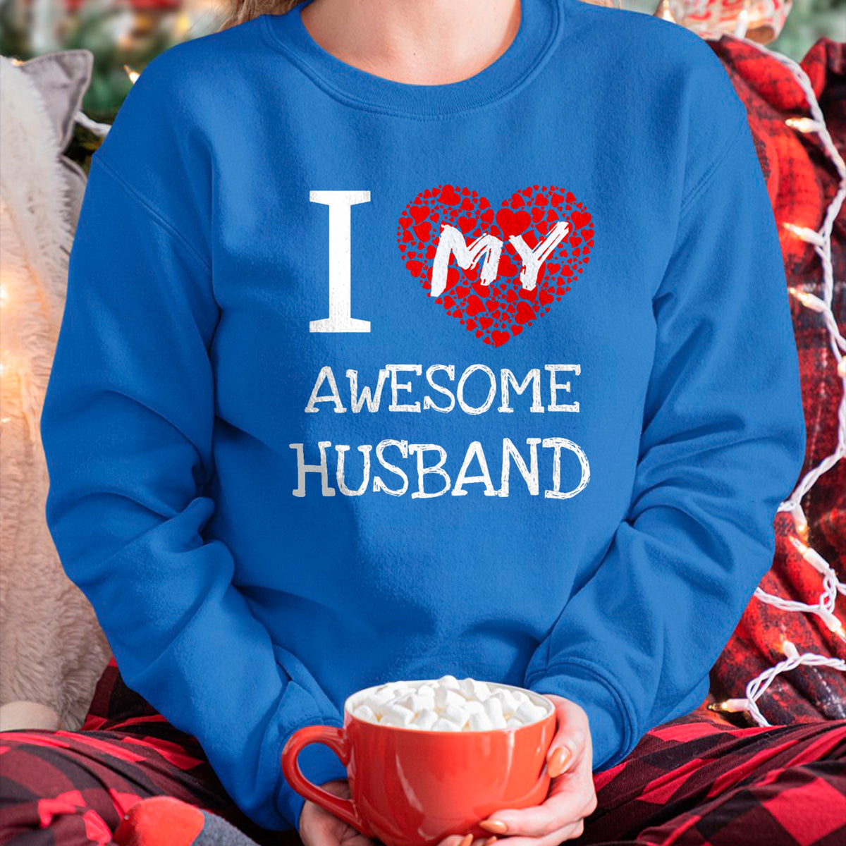 Best Wife Shirt, Wife and Husband Unisex T-Shirt/Hoodie/Sweatshirt HLT00 - I Love My Awesome Husband T-Shirt for Women Gift T-Shirt (1)
