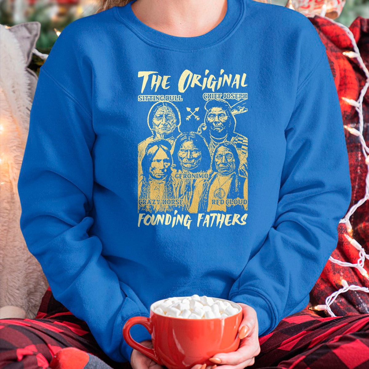 Native American T-Shirts, Vintage Native American Unisex T-Shirt/Hoodie/Sweatshirt HLT00 - The Original Founding Fathers Native American Themed