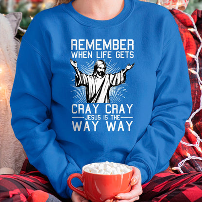 Christmas Shirts for Family, Funny christmas shirts, Christmas Unisex T-Shirt/Hoodie/Sweatshirt HLT00 - Jesus Is The Way Christmas Funny Faith Religious Christian T-Shirt