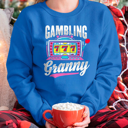 Best Grandma Shirt, Proud Grandma Unisex T-Shirt/Hoodie/Sweatshirt HLT00 - Gambling Granny Design for Grandma T-Shirt