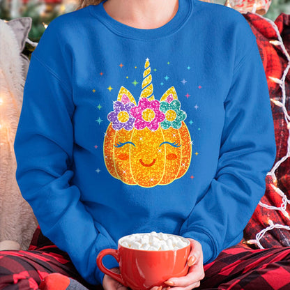Hallowen Shirts for Family, Funny hallowen shirts, Hallowen Unisex T-Shirt/Hoodie/Sweatshirt HLT00 - Cute Unicorn Pumpkin Halloween Costume for Girl Kids Toddler T-Shirt