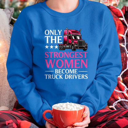 Best Truck Driver Life Shirt, Funny Trucker UnisexT-Shirt/Hoodie/Sweatshirt HLT00 - Funny Female Truck Driver Design for Women Girls Trucking T-Shirt