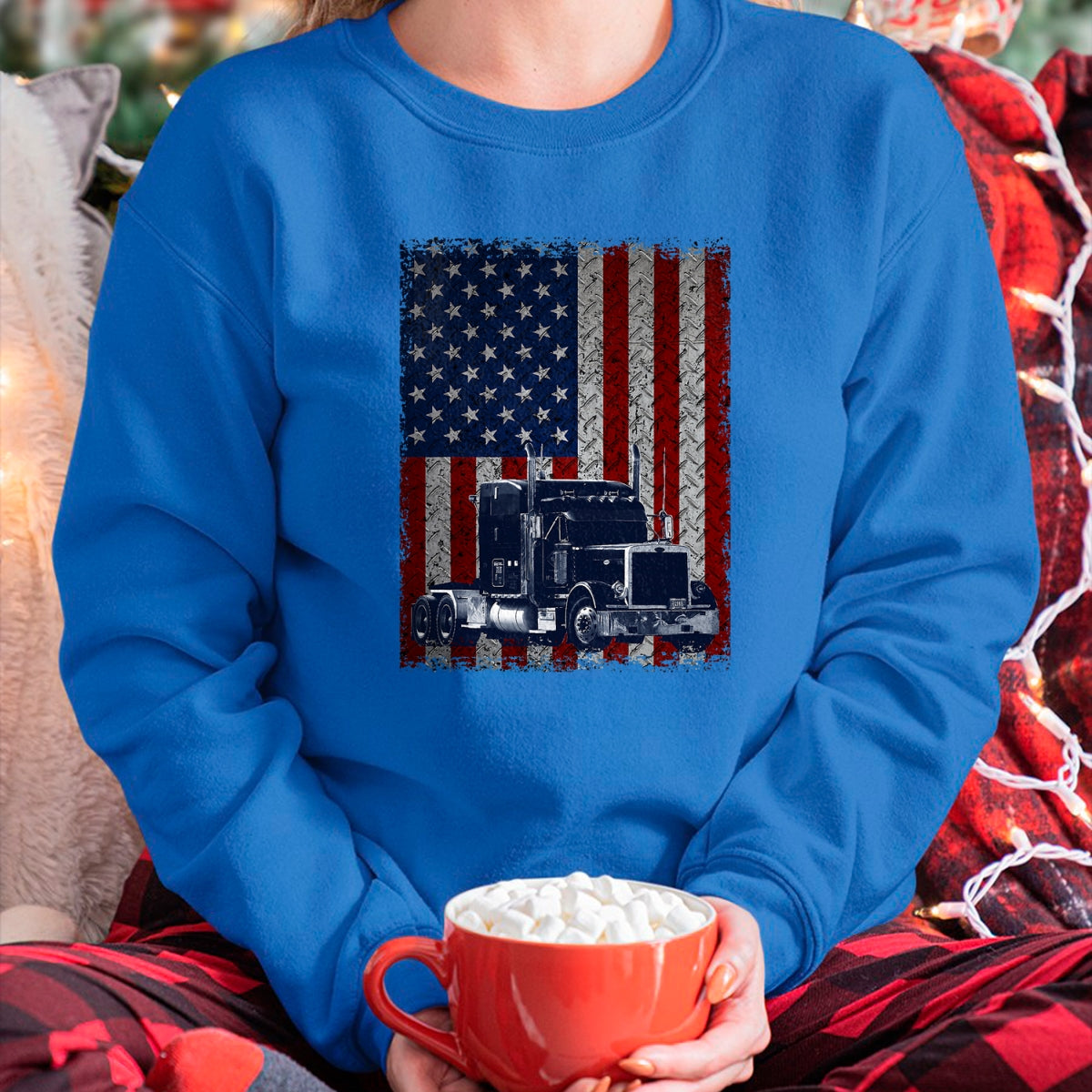 Best Truck Driver Life Shirt, Funny Trucker UnisexT-Shirt/Hoodie/Sweatshirt HLT00 - Truck Driver American Flag Patriotic Trucker T-Shirt