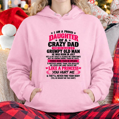 JULY - PROUD DAUGHTER OF A CRAZY DAD - FROM DAD - TLEE07 (SKU2610-540-07)