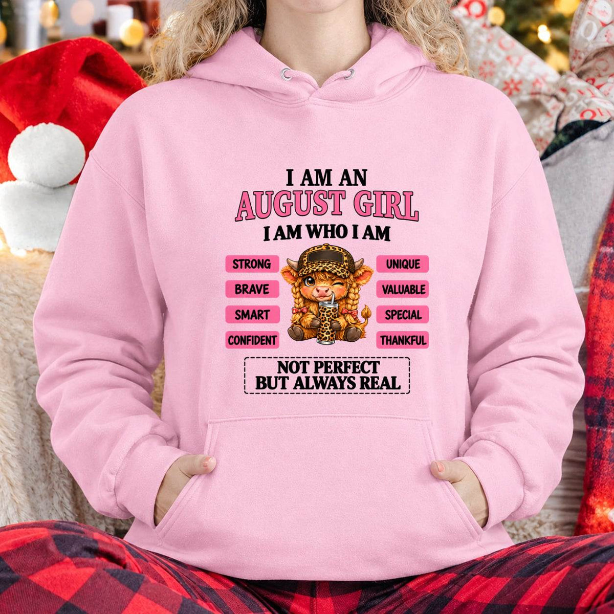 AUGUST GIRL – UNIQUE AND FEARLESS WOMAN TEE - FOR WOMEN - TLEE08 (SKU2610-616-08)