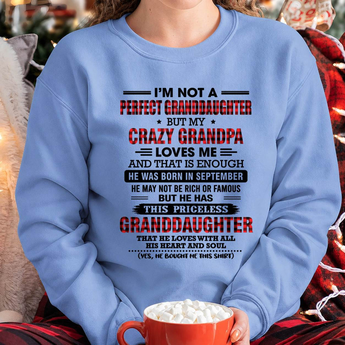 SEPTEMBER - PRICELESS GRANDDAUGHTER - FROM GRANDPA - TLEE09 (SKU2608-446-09)