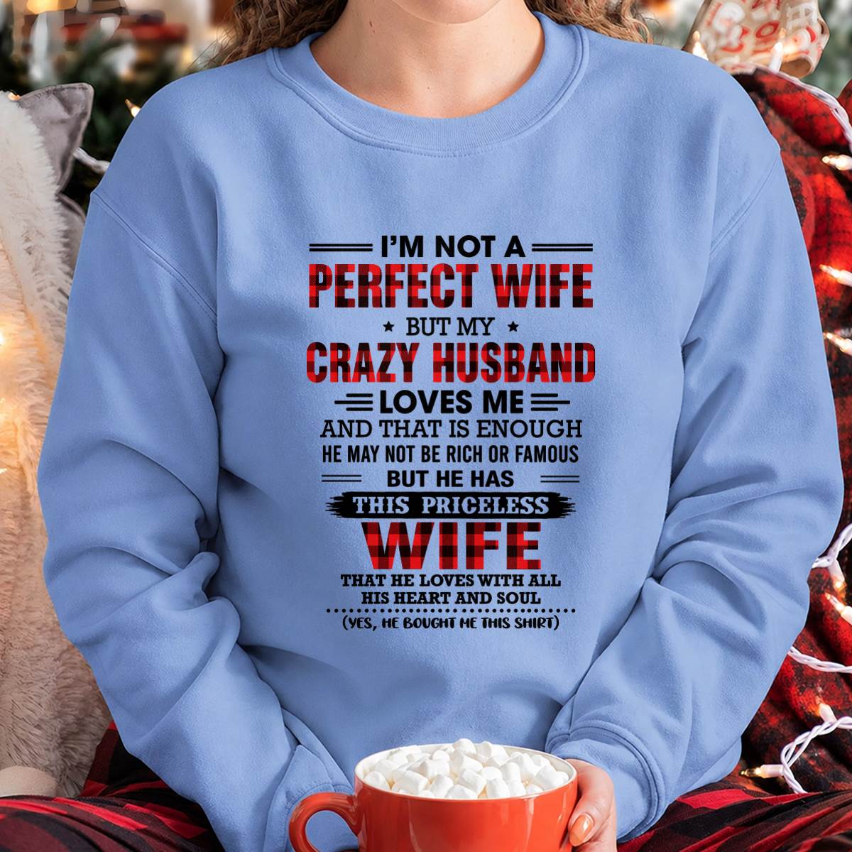 CRAZY HUSBAND LOVES ME WIFE SHIRT - FROM HUSBAND - TLEE00 (SKU2608-651-00)