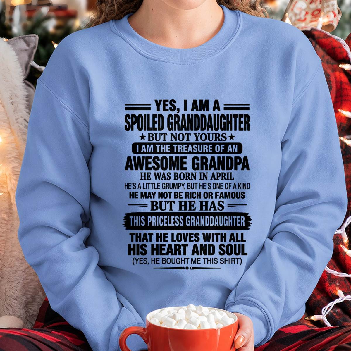 APRIL GRANDPA & SPOILED GRANDDAUGHTER - FROM GRANDPA - TLEE04 (SKU2609-158-04)