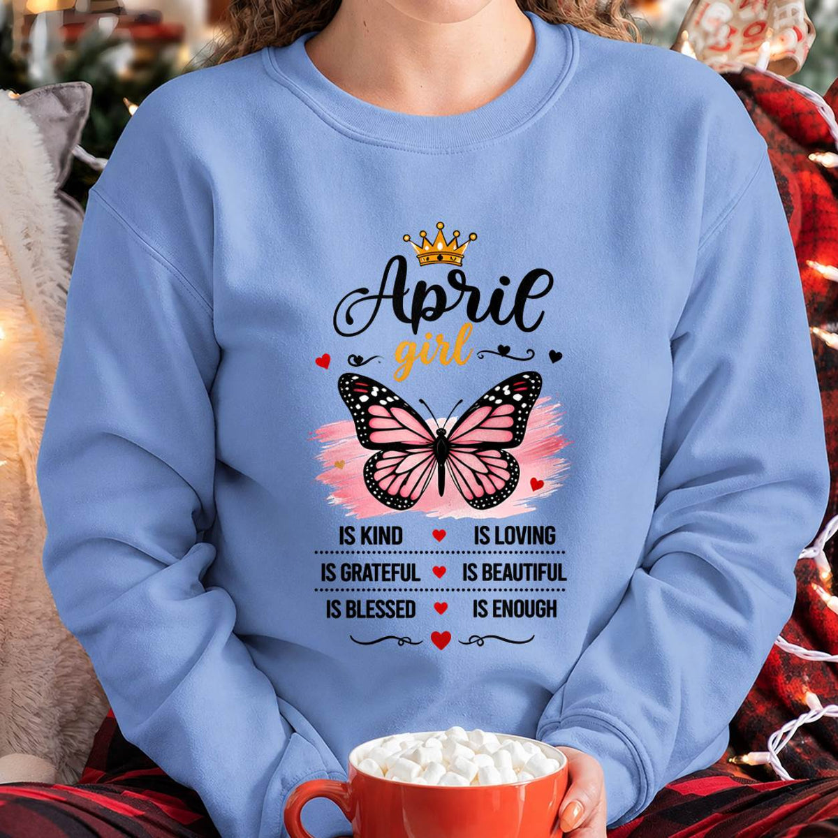 APRIL GIRL BUTTERFLY SHIRT - FOR WOMEN - TLEE04 (SKU2608-593-04)