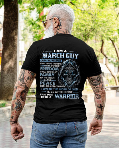MARCH GUY – NEVER BACK DOWN - FOR MAN - TLEE03 (SKU2607-271-03)
