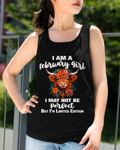 FEBRUARY GIRL ONE OF A KIND TEE - FOR WOMEN - TLEE02 (SKU2607-296-02)