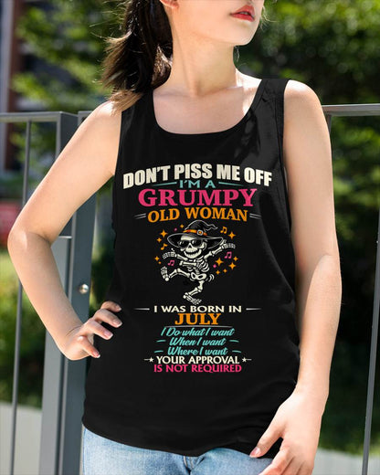 JULY - SASSY INDEPENDENT WOMAN FUNNY QUOTE - FOR WOMEN - TLEE07 (SKU2603-70-07)