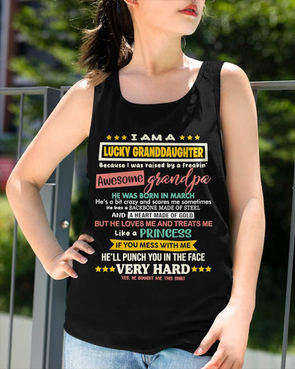 MARCH GRANDPA – BLESSED GRANDDAUGHTER RAISED BY AN AMAZING GRANDPA - FROM GRANDPA - TLEE03 (SKU2603-273-03)