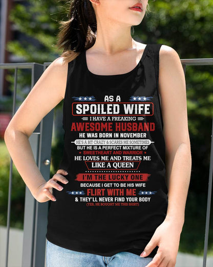 NOVEMBER - AS A SPOILED WIFE  I HAVE A FREAKING AWESOME HUSBAND - FROM HUSBAND - TLEE11 (SKU12-290-11)