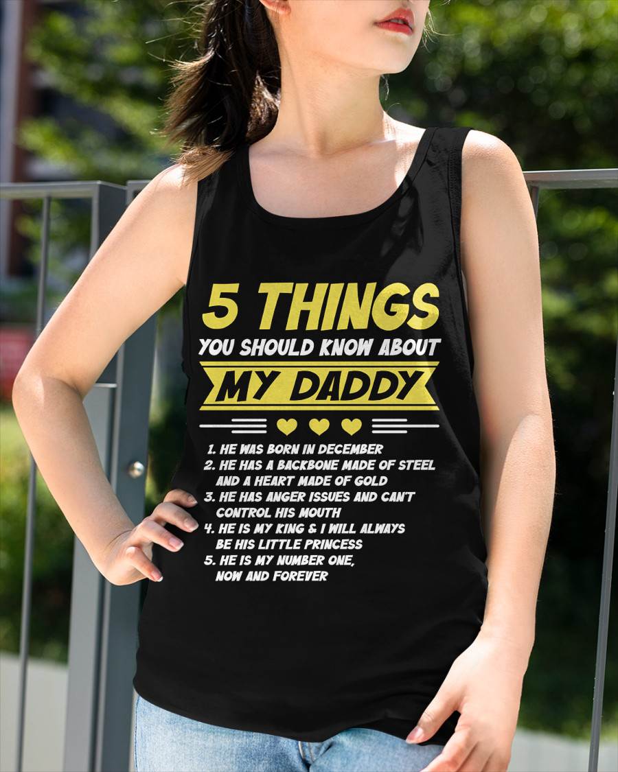DECEMBER - 5 THINGS YOU SHOULD KNOW ABOUT MY DADDY - FROM DAD - TLEE12 (SKU2606-53-12)