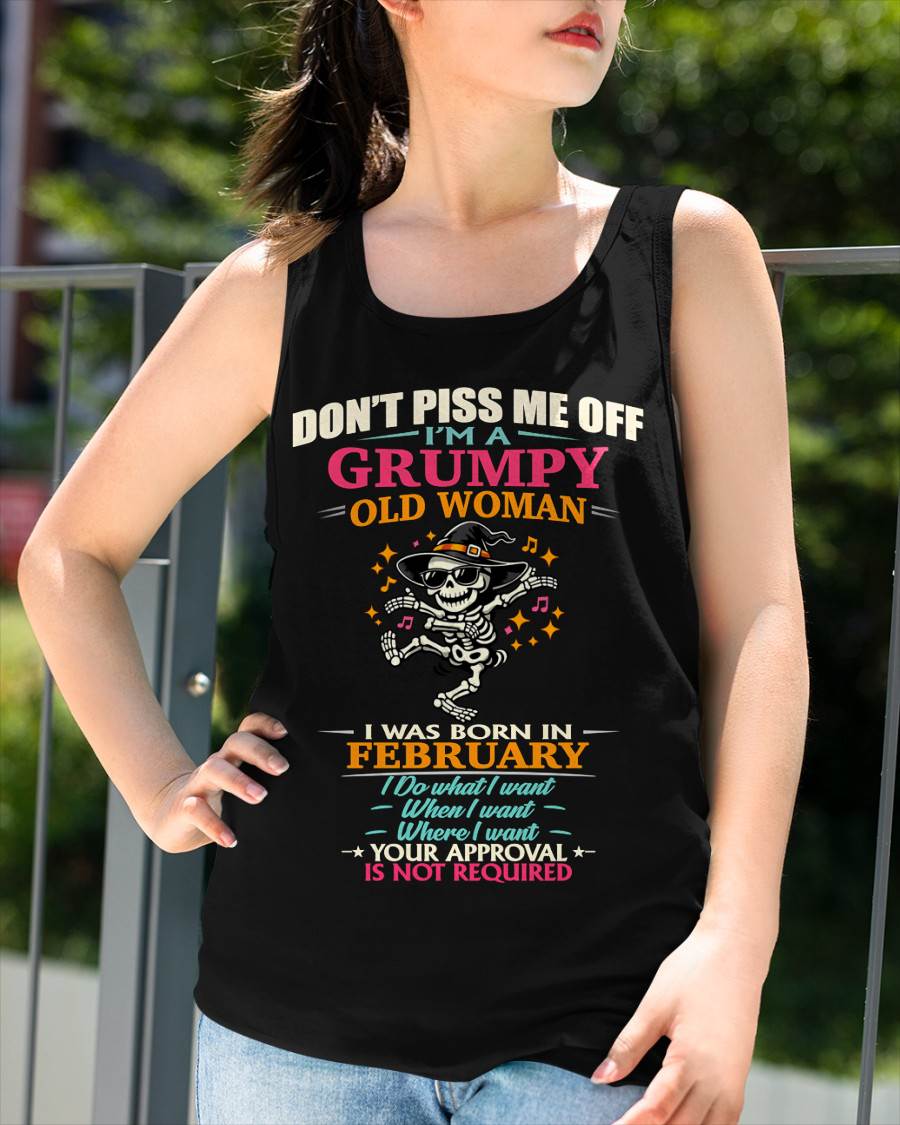 FEBRUARY  - SASSY INDEPENDENT WOMAN FUNNY QUOTE - FOR WOMEN - TLEE02 (SKU2603-70-02)