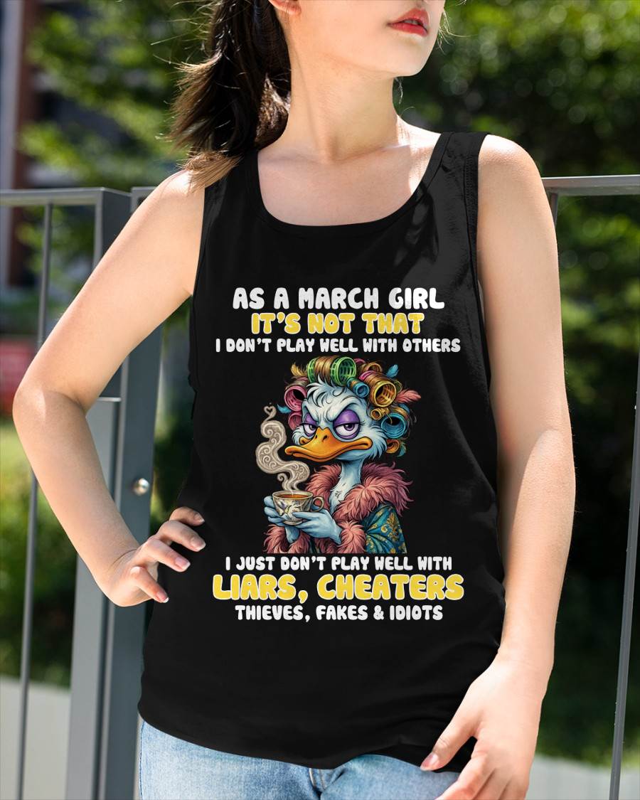 AS A MARCH GIRL, I PLAY NICE BUT SELECTIVELY - FOR WOMEN - TLEE03 (SKU2604-29-03)