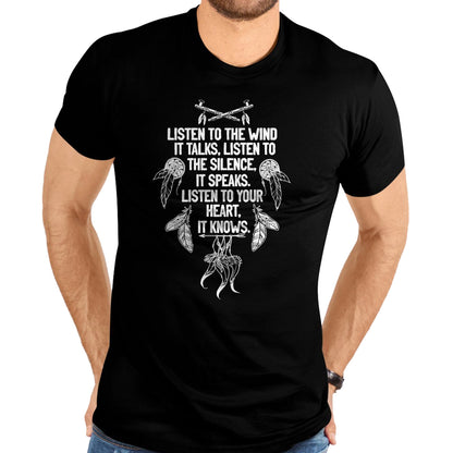 Native American T-Shirts, Vintage Native American Unisex T-Shirt/Hoodie/Sweatshirt HLT00 - Native American Dreamcatcher Poem Women T-Shirt (1)