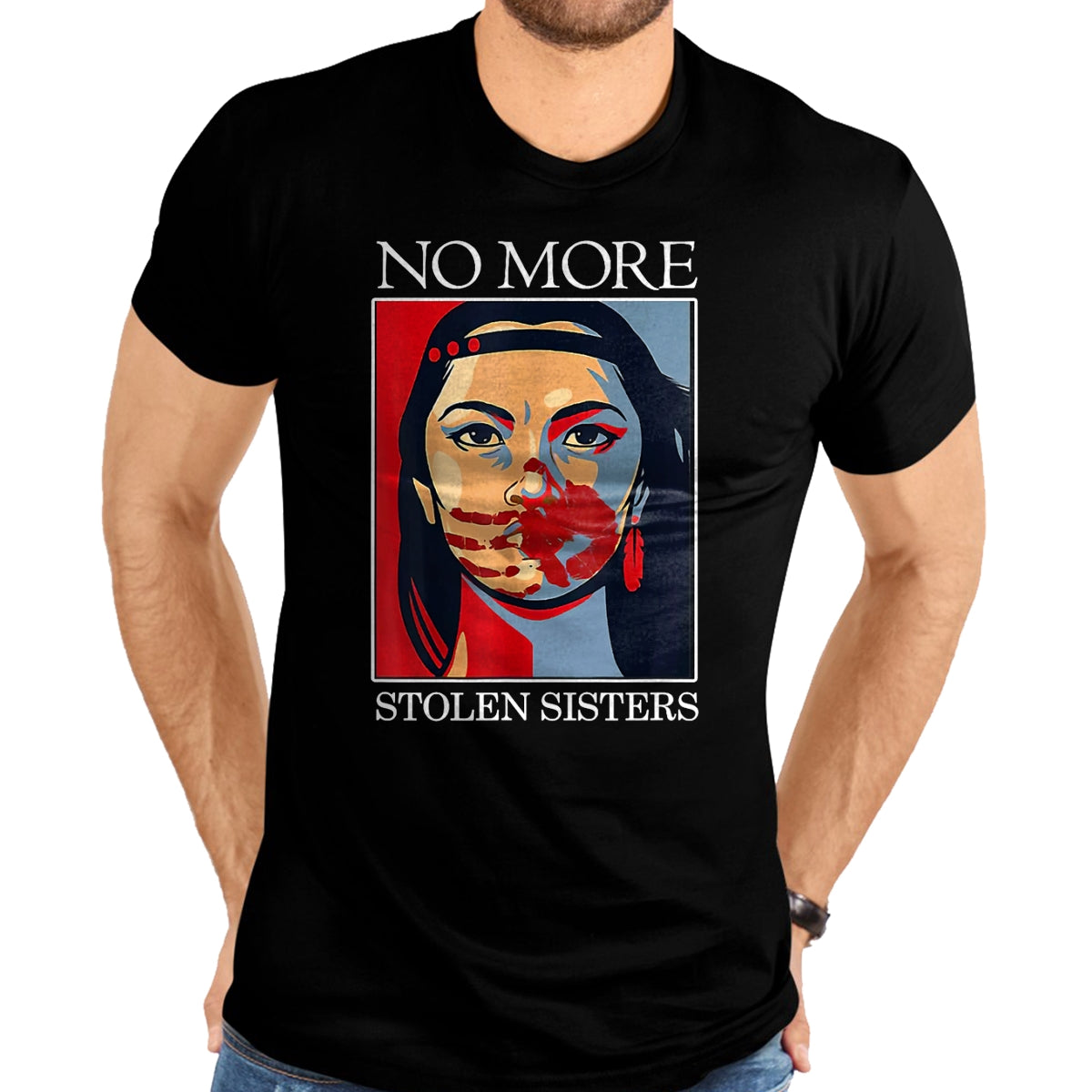 Native American T-Shirts, Vintage Native American Unisex T-Shirt/Hoodie/Sweatshirt HLT00 - Honor Awareness Native Americans No More Stolen Sisters T-Shirt