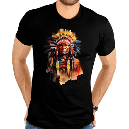 Native American T-Shirts, Vintage Native American Unisex T-Shirt/Hoodie/Sweatshirt HLT00 - Native American day chief American USA culture T-Shirt